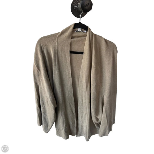 Sweater Cardigan By Chicos In Gold, Size: Xl