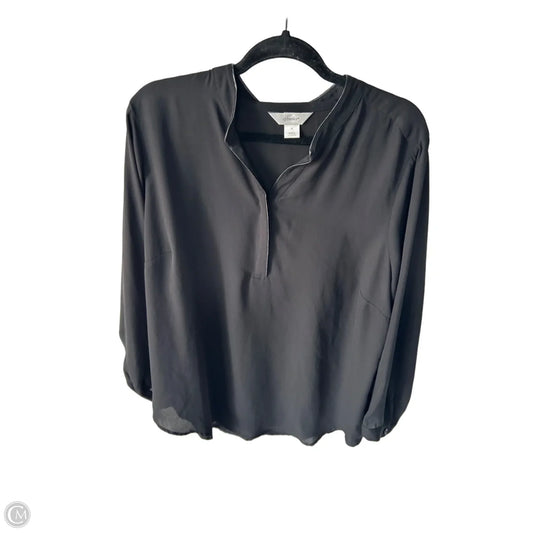 Top Long Sleeve By Cj Banks In Black, Size: 1x