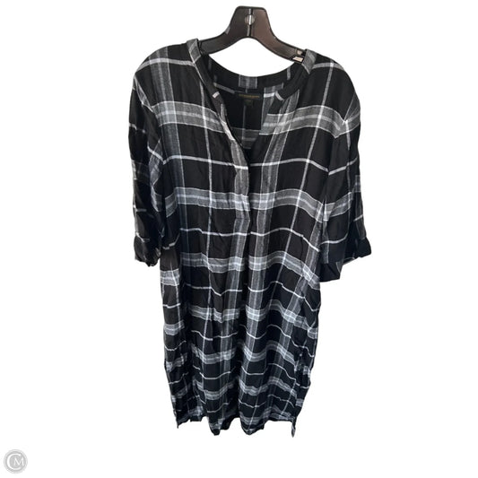 Nightgown By Donna Karan In Black & White, Size: L