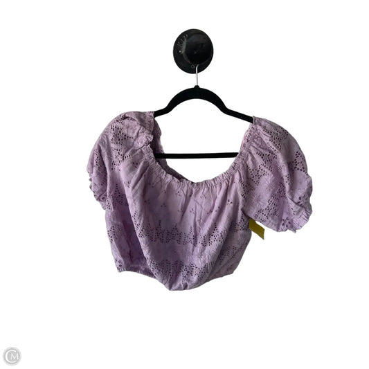 Top Short Sleeve By Lucky Brand In Purple, Size: M