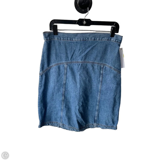 Skirt Midi By Old Navy In Blue Denim, Size: 10