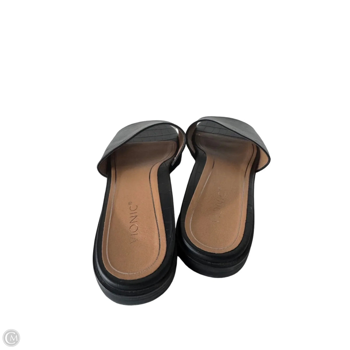 Sandals Flats By Vionic In Black, Size: 9.5