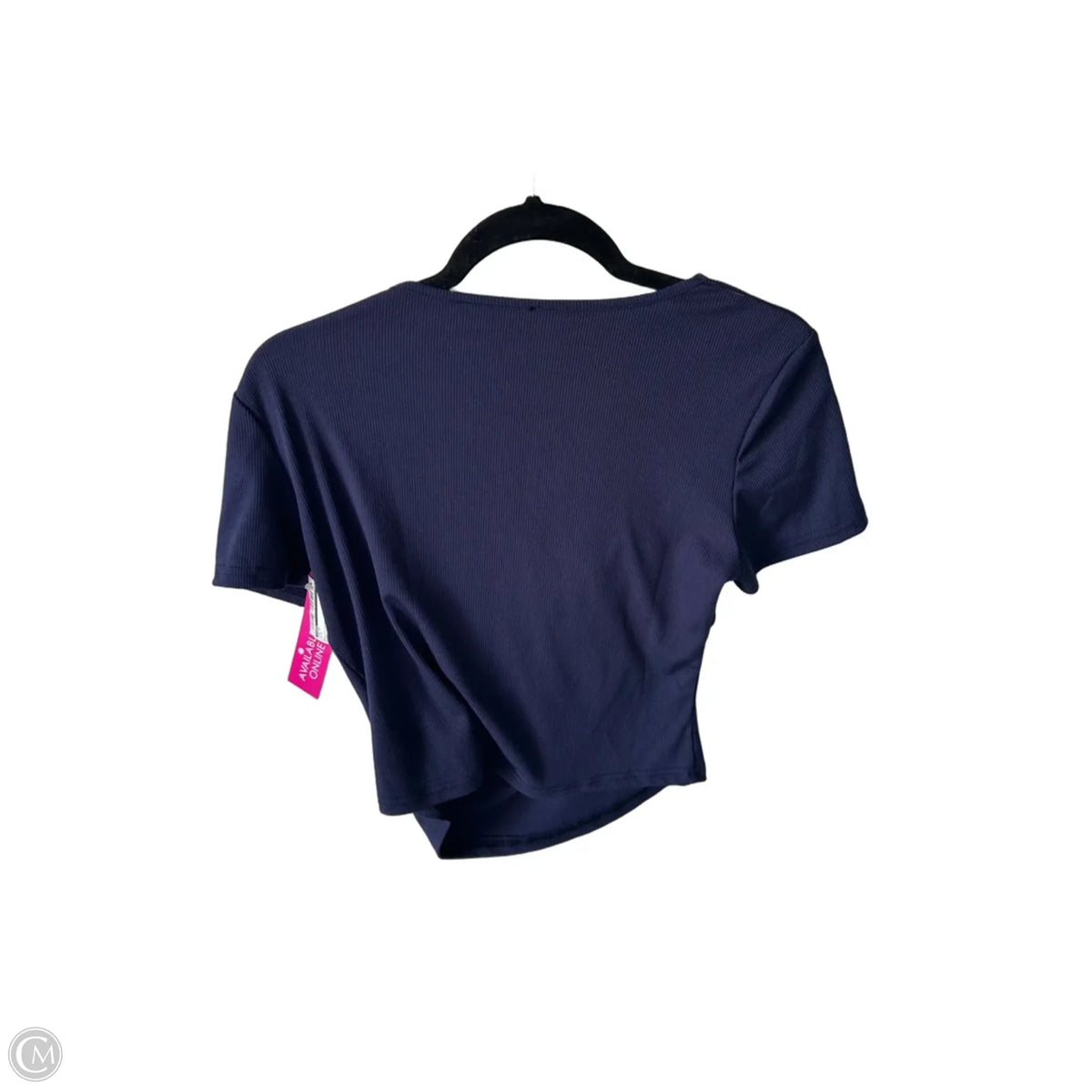 Top Short Sleeve By Cider In Blue, Size: L