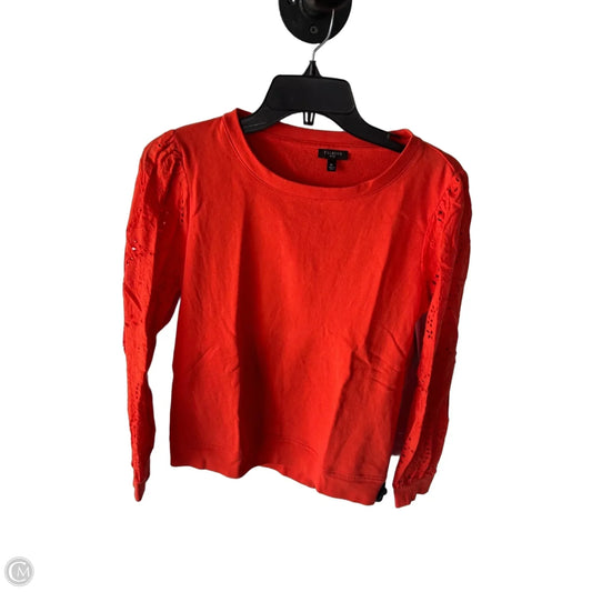 Sweatshirt Crewneck By Talbots In Orange, Size: Mp