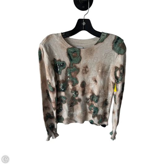 Sweater By Nic + Zoe In Green & Tan, Size: S