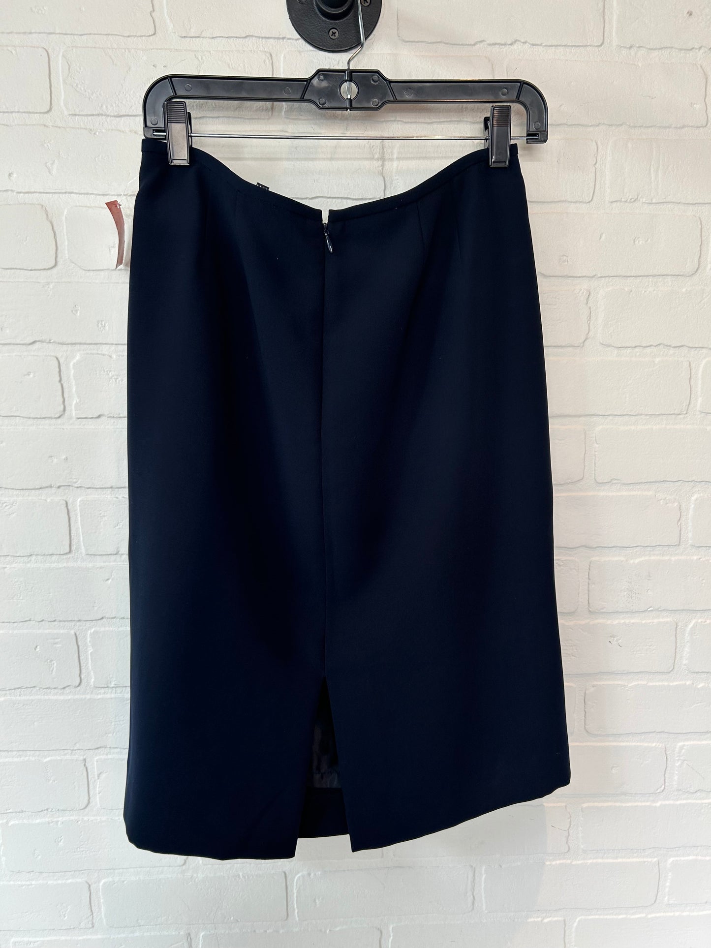 Navy Skirt Midi Preston And New York, Size 8