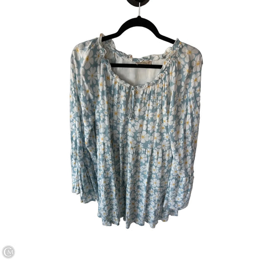 Dress Casual Short By Altard State In Blue & Yellow, Size: M