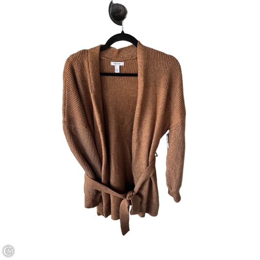 Sweater Cardigan By Nine West In Brown, Size: Xxl