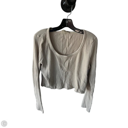 Top Long Sleeve By Madewell In Tan, Size: Xl
