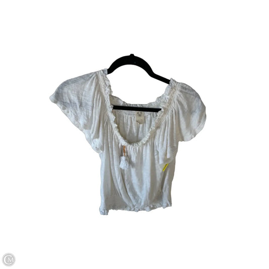 Top Short Sleeve By We The Free In Cream, Size: Xs