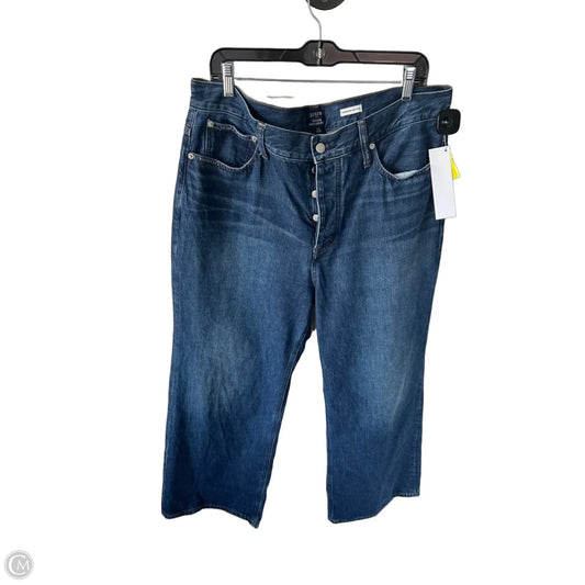 Jeans Wide Leg By J. Crew In Blue Denim, Size: 16