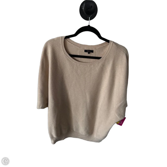 Sweater Short Sleeve By Quince In Tan, Size: Xl