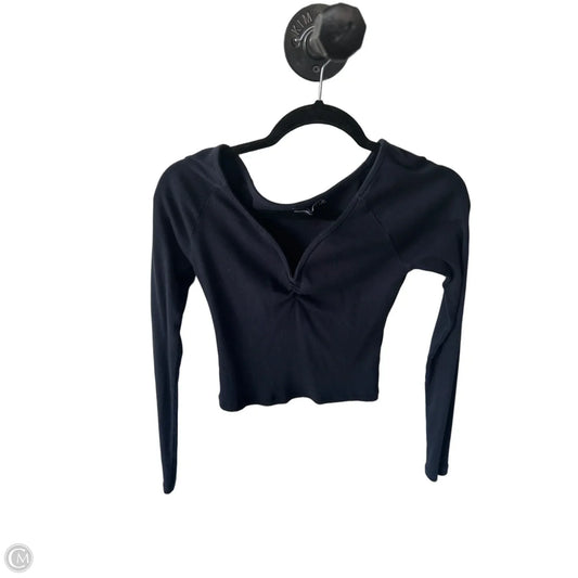 Top Long Sleeve By Abercrombie And Fitch In Blue, Size: M