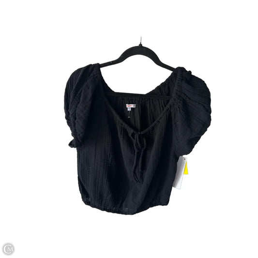 Top Short Sleeve By Sundry In Black, Size: L
