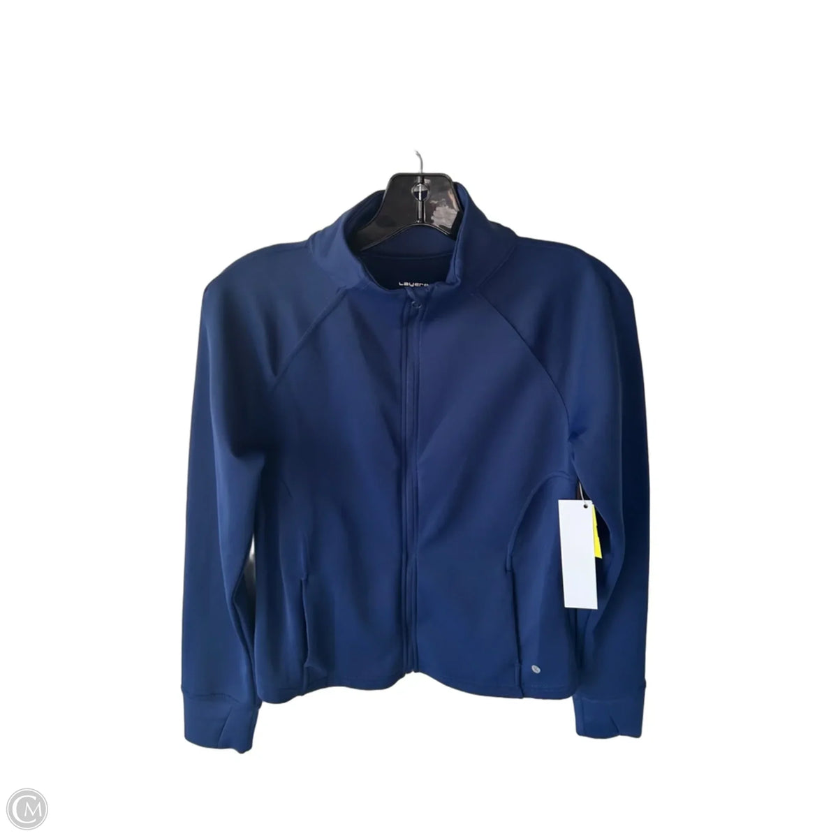 Athletic Jacket By Layer 8 In Blue, Size: S