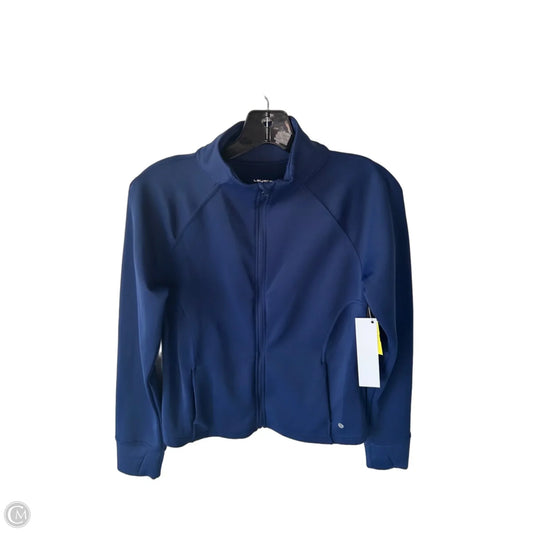 Athletic Jacket By Layer 8 In Blue, Size: S