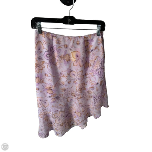 Skirt Midi By Victorias Secret In Purple & Tan, Size: S
