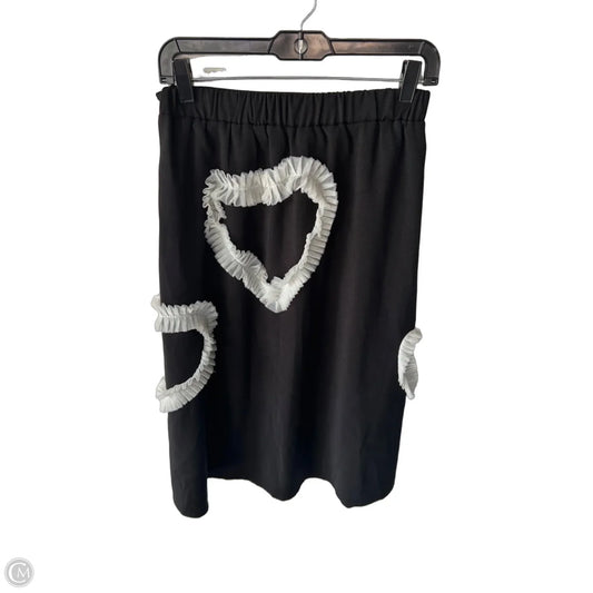 Skirt Midi By Chicwish In Black & White, Size: M