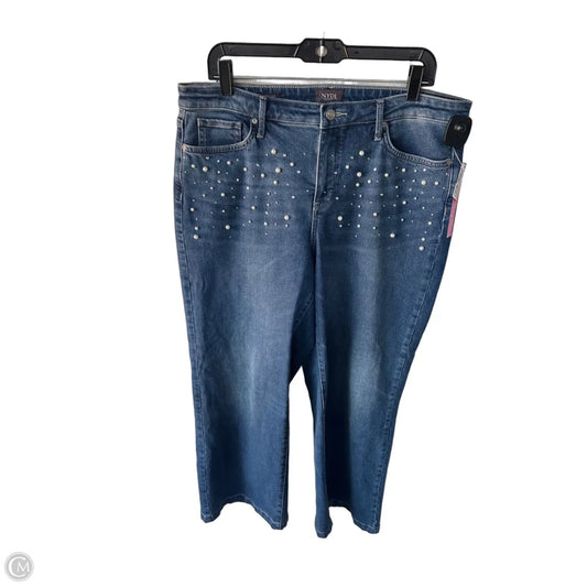 Jeans Wide Leg By Not Your Daughters Jeans In Blue Denim, Size: 12