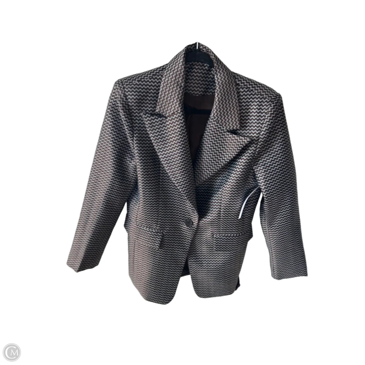 Blazer By Anewsta In Blue & Brown, Size: S