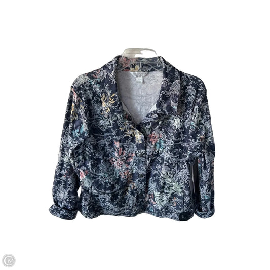 Jacket Denim By Christopher And Banks In Blue Denim, Size: Xlp