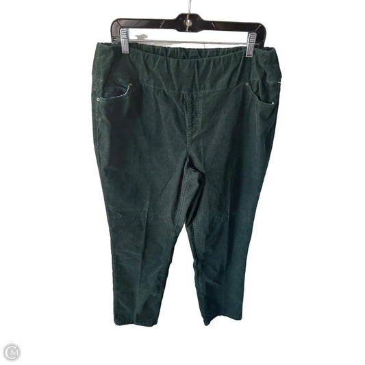 Pants Corduroy By Coldwater Creek In Green, Size: 16