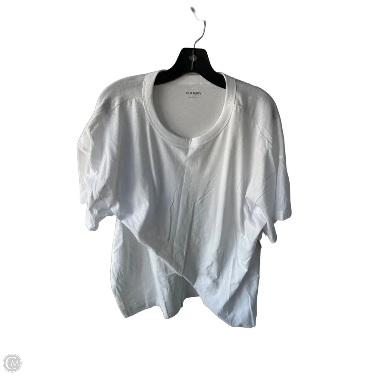 Top Short Sleeve Basic By Old Navy In White, Size: Xxl