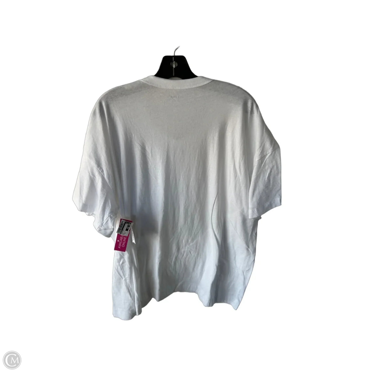 Top Short Sleeve Basic By Old Navy In White, Size: Xxl