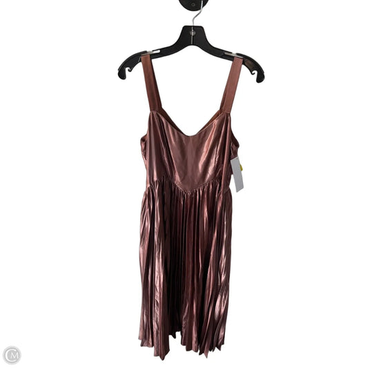 Dress Party Midi By Storia In Bronze, Size: M