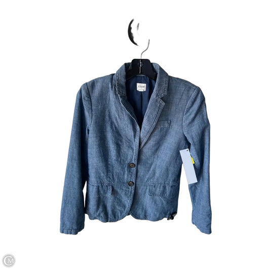 Blazer By J. Crew In Blue Denim, Size: Xs
