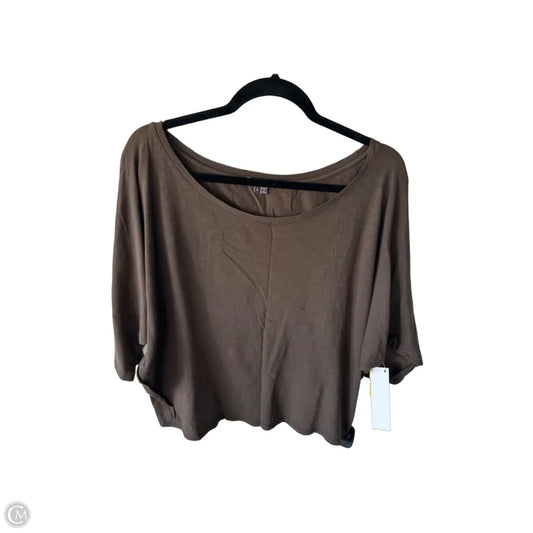 Top 3/4 Sleeve By Vince In Brown, Size: L