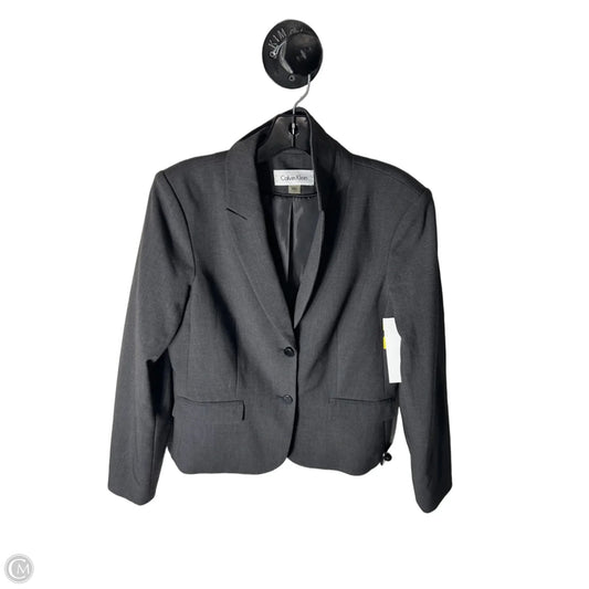 Blazer By Calvin Klein In Grey, Size: M