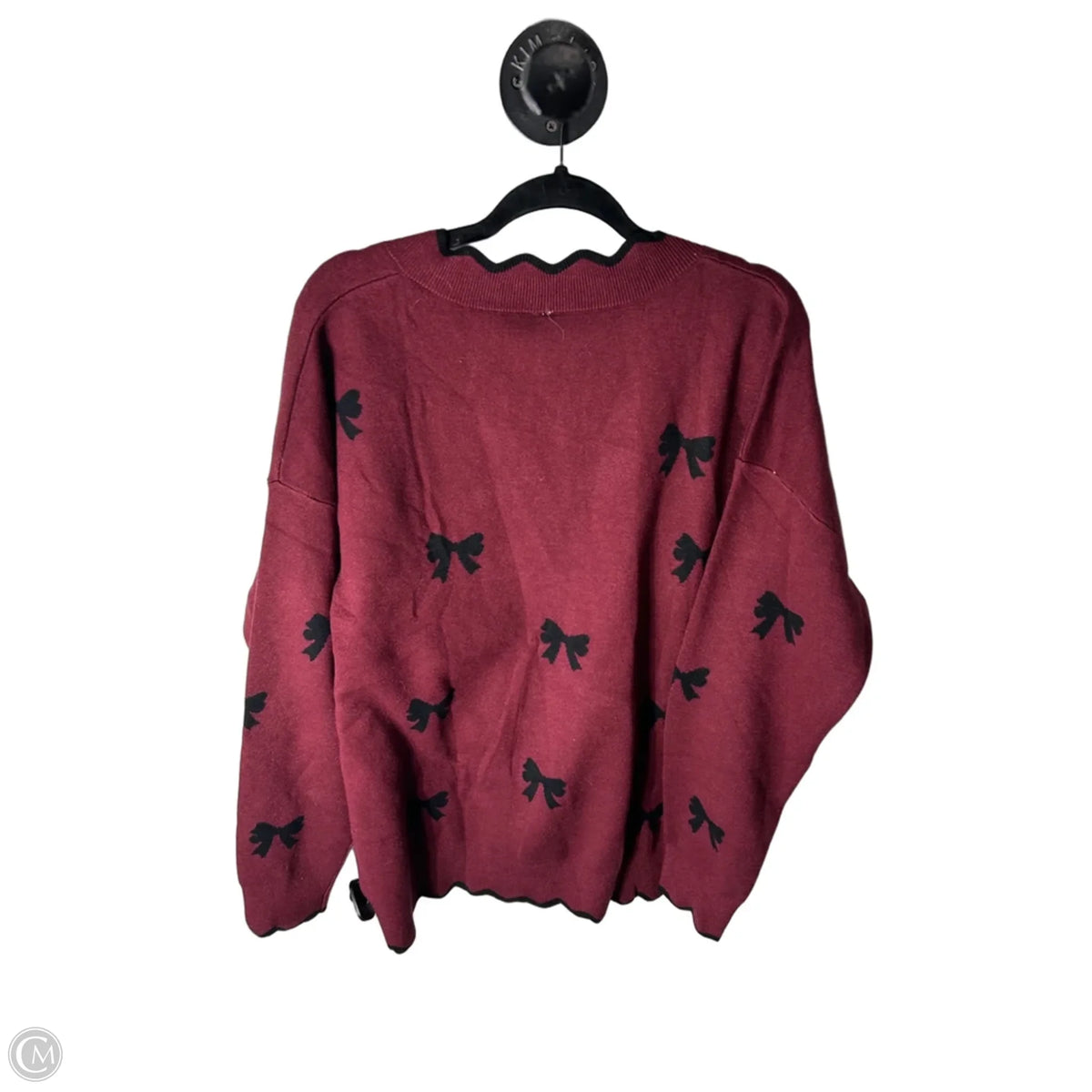 Sweater By Cme In Black & Red, Size: 2x