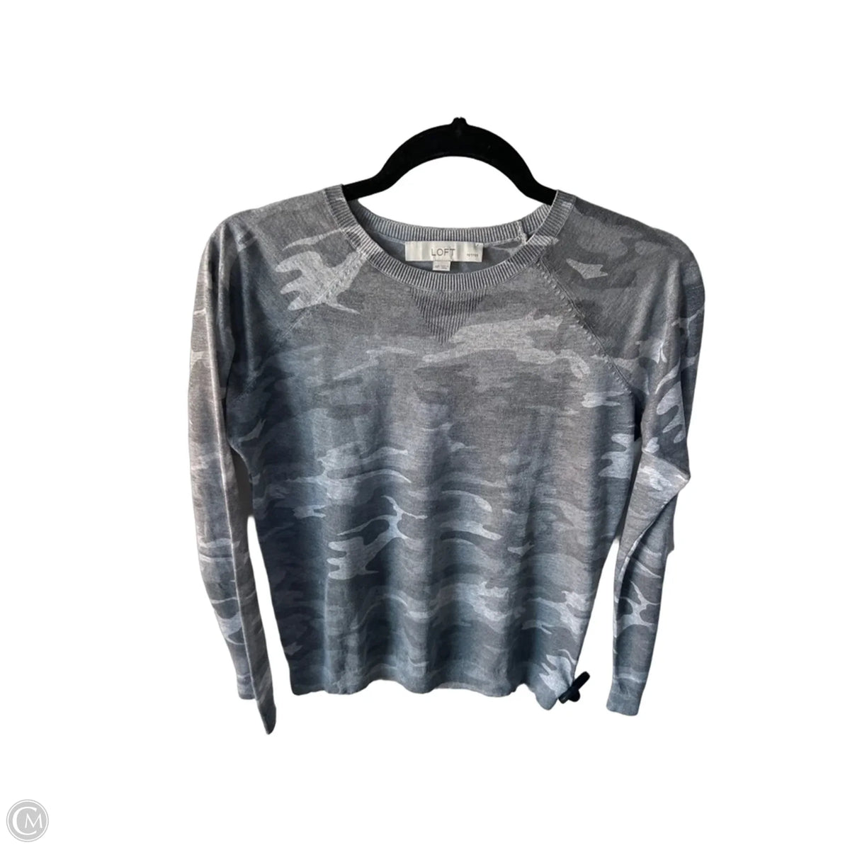 Sweater By Loft In Grey, Size: Mp