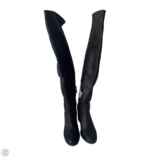 Boots Knee Heels By Hinge In Black, Size: 7.5