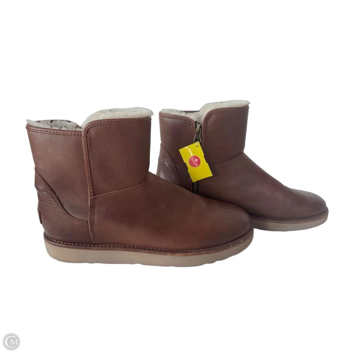 Boots Designer By Ugg In Brown, Size: 11