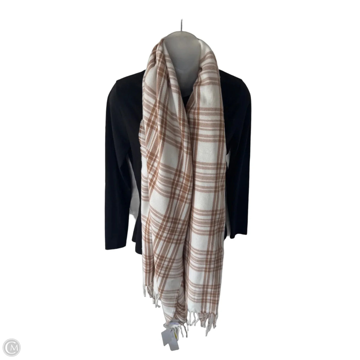 Scarf Winter By J. Crew In Tan & White