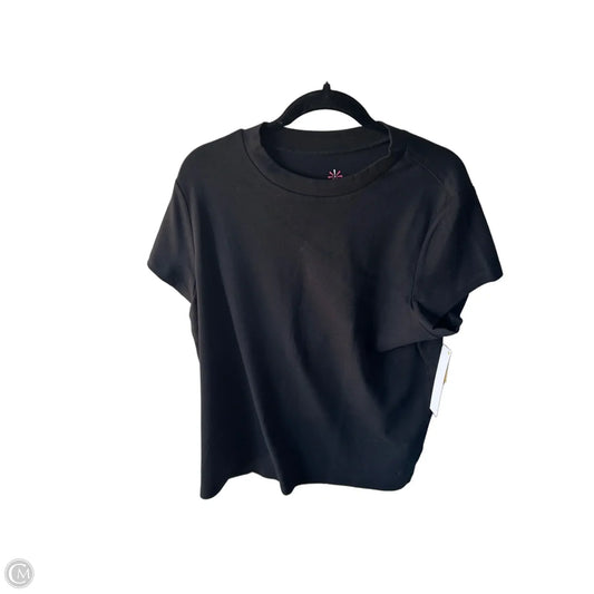 Top Short Sleeve Basic By Isaac Mizrahi Live Qvc In Black, Size: Xl