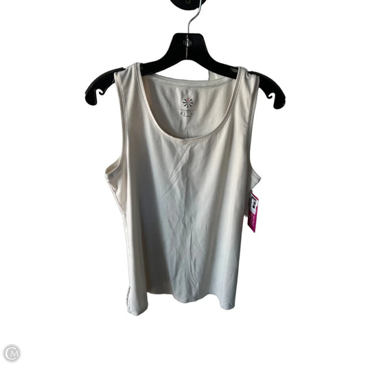 Top Sleeveless Basic By Isaac Mizrahi Live Qvc In Cream, Size: M