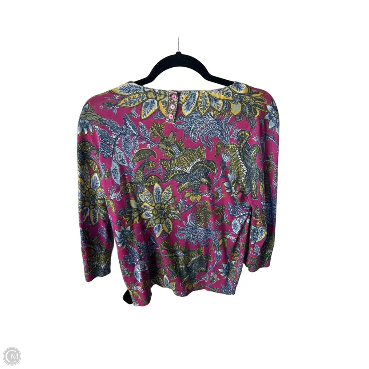 Sweater By Talbots In Blue & Pink, Size: Mp