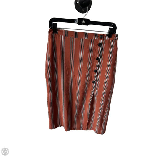 Skirt Midi By Clothes Mentor In Black & Brown, Size: M