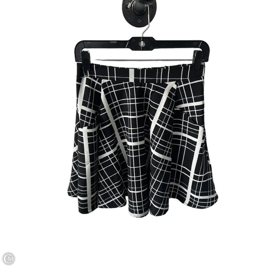 Skirt Mini & Short By Alya In Black & White, Size: M