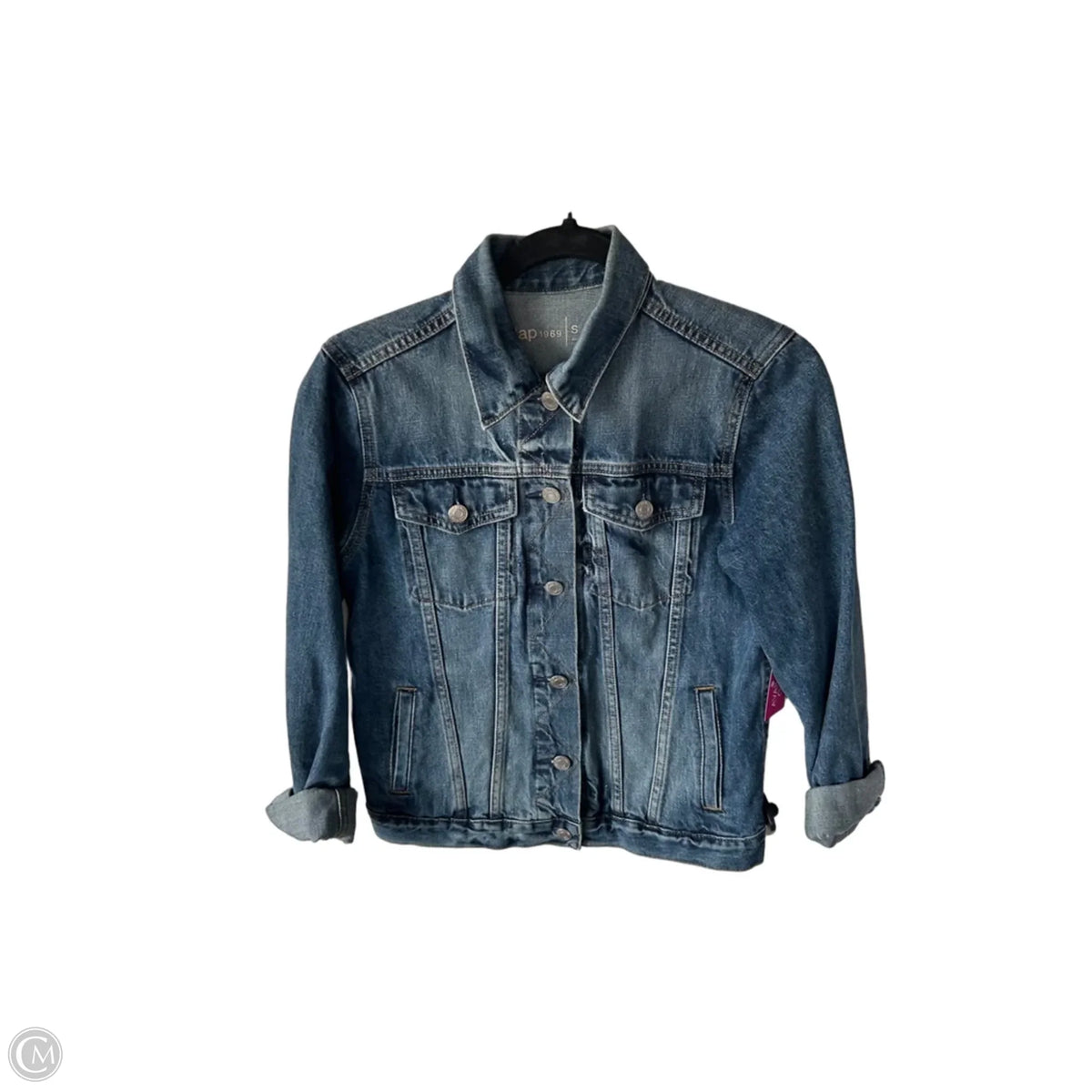 Jacket Denim By Gap In Blue Denim, Size: S