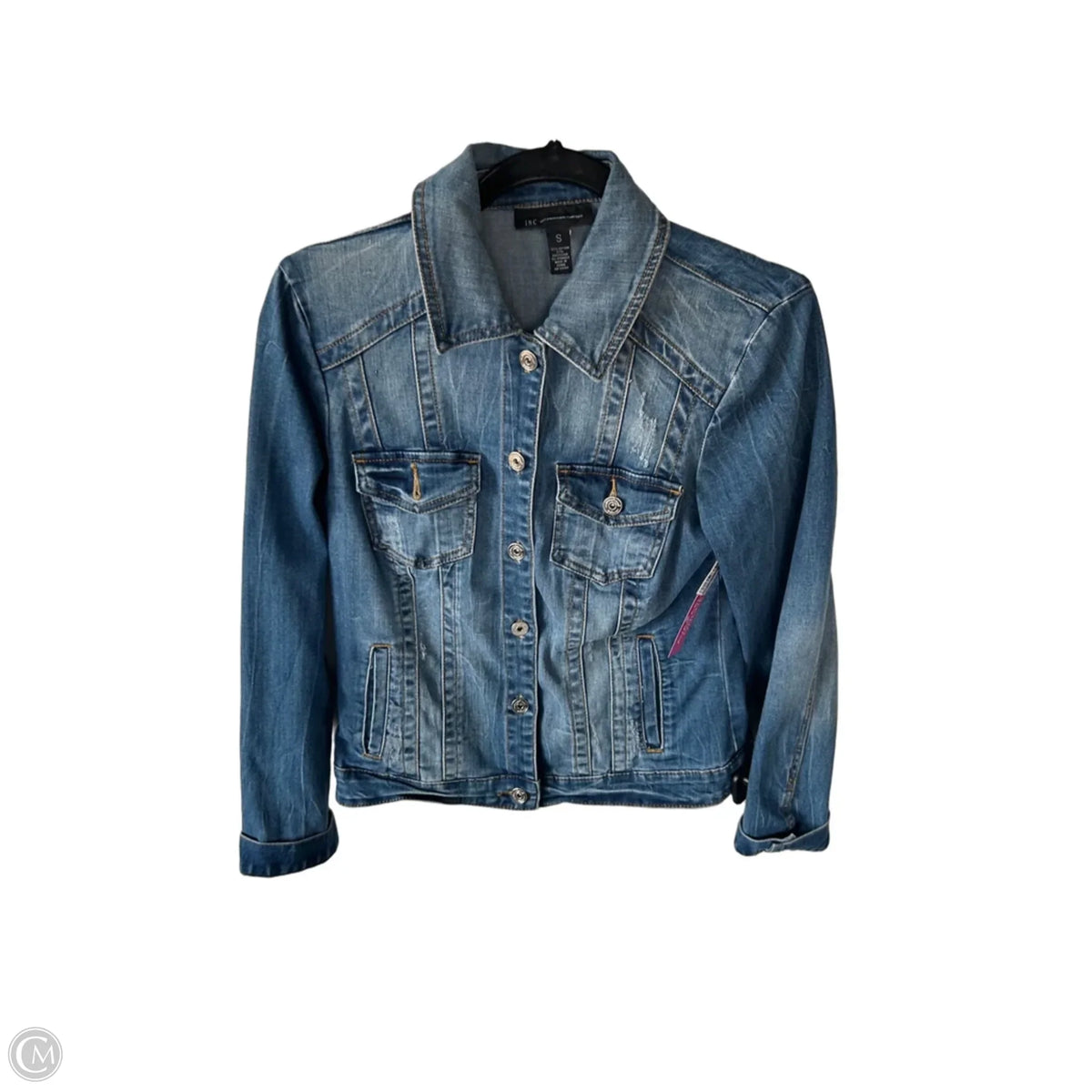Jacket Denim By Inc In Blue Denim, Size: S