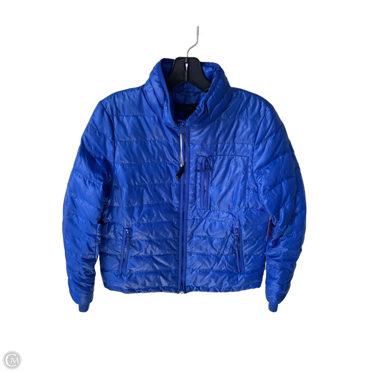 Jacket Puffer & Quilted By J. Crew In Blue, Size: M