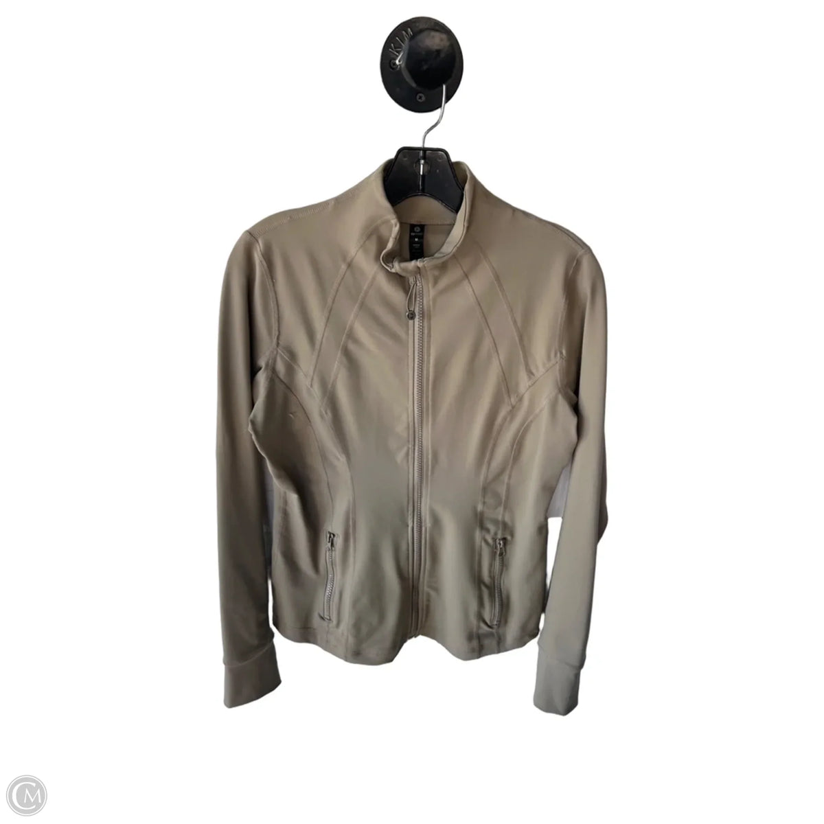 Athletic Jacket By 90 Degrees By Reflex In Tan, Size: M
