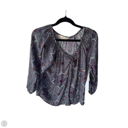 Top 3/4 Sleeve By Lovestitch In Grey & Purple, Size: S