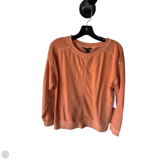 Sweatshirt Crewneck By Eddie Bauer In Orange, Size: Xs