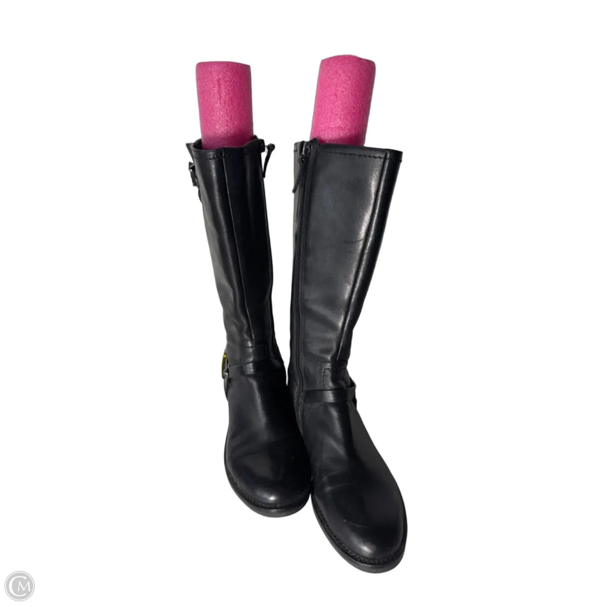 Boots Knee Flats By Ecco In Black, Size: 5