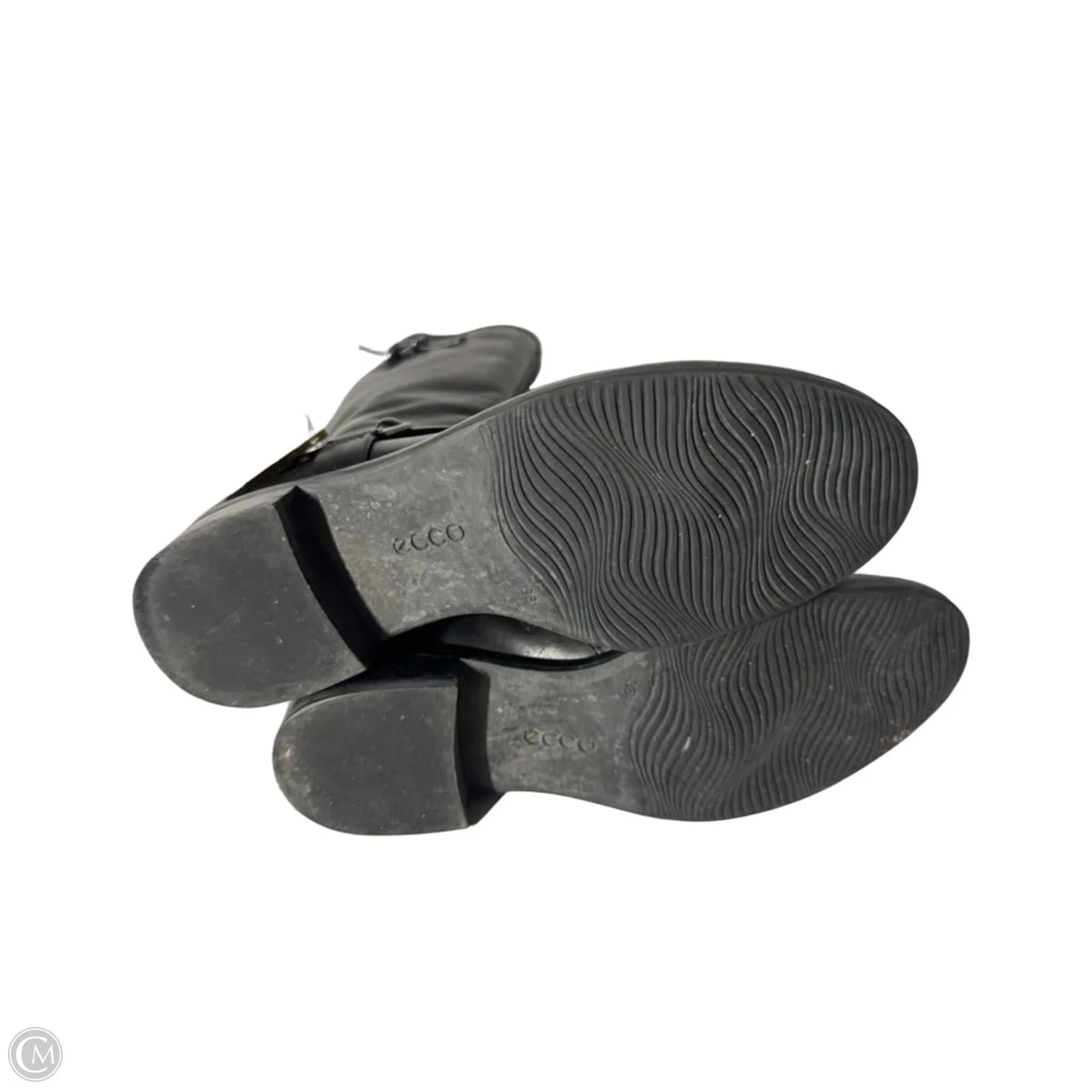 Boots Knee Flats By Ecco In Black, Size: 5